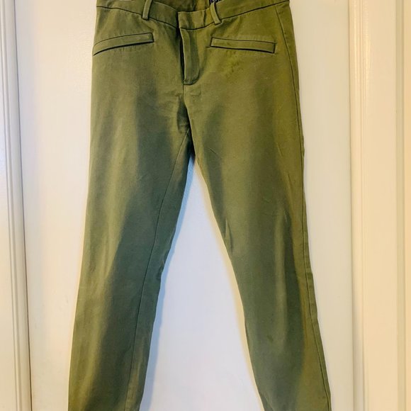 Gap Skinny Ankle Pants Olive Size 8R - Picture 2 of 5